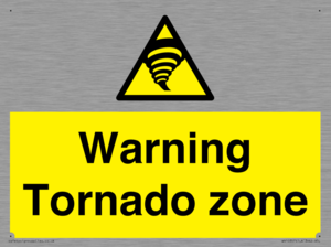 Warning Tornado zone